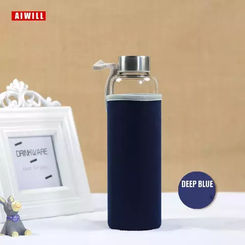 Garrafa de Vidro Reutilizável com Tampa Antivazamento | Criativa, Ecológica e Ideal para Adultos - comprar online