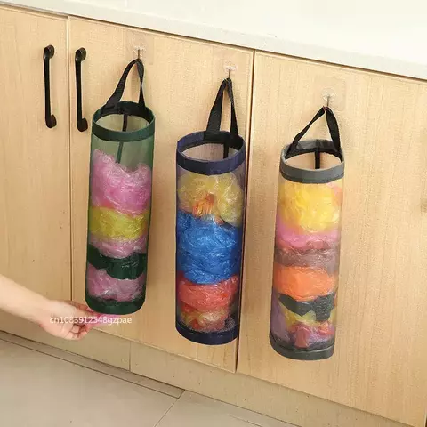 Dispenser de Sacolas Plásticas de Parede – Organizador Suspenso para Cozinha - comprar online