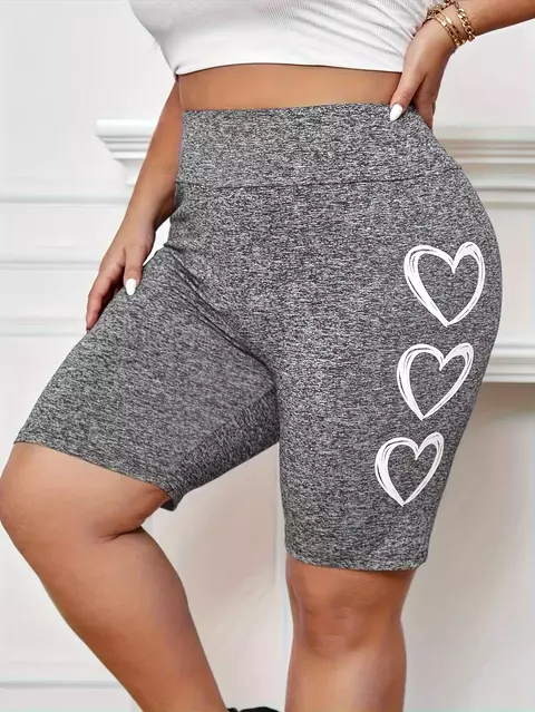 Shorts Esportivos Femininos Plus Size - Conforto e Estilo para seu Dia a Dia! - comprar online