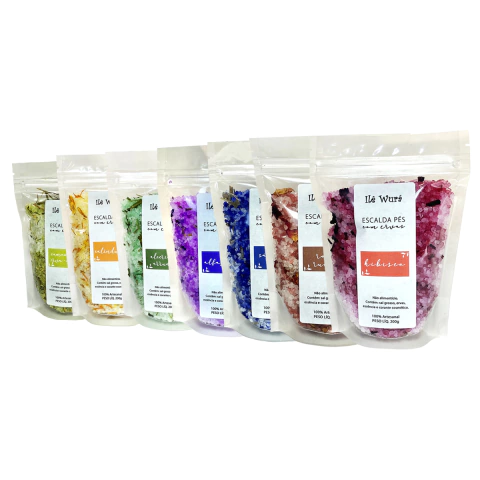 Kit 7 Escalda Pés de 200g - Reduz o Estresse e o Cansaço