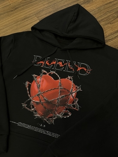 MOLETOM OVERSIZED BLEED PRETO na internet