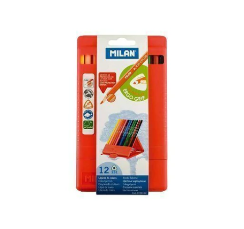 LAPIZ DE COLOR LARGO TRIANGULAR ERGO GRIP ATRIL X12 T