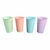 VASO PLASTICO GEO PASTEL 500CC BOLSA X10 UNIDADES COLORES SURTIDOS REFILL - 6122