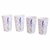 VASO PLASTICO LAVANDA 400CC X4 UNIDADES - 4953