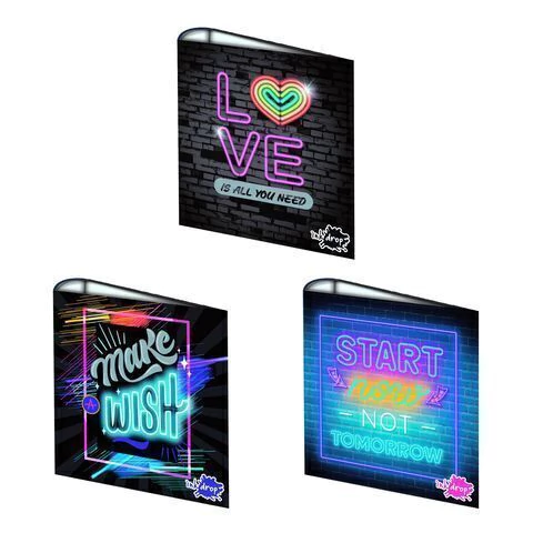 CARPETA CARTA 3X40 NEON III X1 SURTIDO INKDROP - 300113