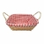 CANASTA PANERA DE MIMBRE FORRADA 22X20X8CM - YW-5103