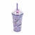 VASO ACRILICO CON TAPA DOMO Y SORBETE 450CC X UNIDAD TRENDY - 18525