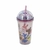 VASO ACRILICO CON TAPA DOMO Y SORBETE 450CC X UNIDAD SURTIDOS TRENDY - 19022