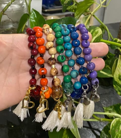 Pulseiras japamalas para alinhamento dos 7 chakras