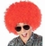 Peluca super afro rojo
