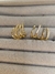 Brinco Zircônias em banho de ouro18k semijóia