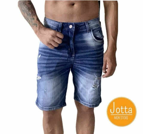 Bermuda Skinny Jeans (Lavagem escura)