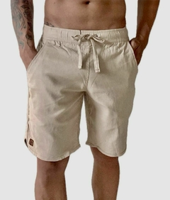 Bermuda Skinny em linho (Bege) - comprar online
