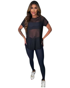 Blusa Tul Manga Corta - comprar en línea