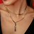 COLAR GRAVATA CRISTAL NEGRO - comprar online