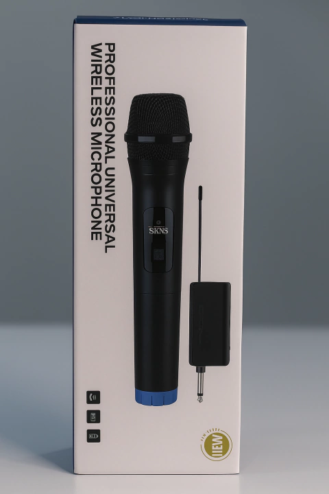 Microfone Sem Fio Profissional Universal Wireless - comprar online