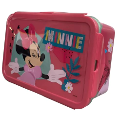 ✨ LONCHERA RECTANGULAR CON COMPARTIMENTOS DESMONTABLES MINNIE MOUSE ✨