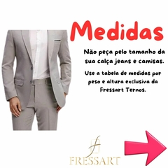 Terno Slim Poliviscose -Cinza Médio na internet