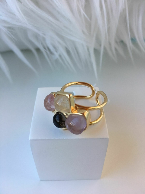 Anel Roccia Nuit Dourado - comprar online