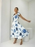 Vestido Laçarote Flores azuis - comprar online