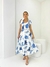 Vestido Laçarote Flores azuis - loja online