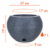 Maceta Florencia Esfera 17x19 - comprar online