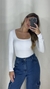 BODY MANGA LONGA DECOTE QUADRADO - comprar online
