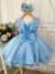 Vestido Infantil Azul Elsa Frozen Gelo Com Capa Luxo Festas (0011AZ)
