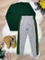 Conjunto de Moletom Blusa Verde Escuro e Calça Cinza Jogos (1725VD) - Mundo da Marie - Loja de Roupas Infantis