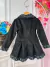 Casaco Sobretudo Infantil Suede Preto Pelúcia Grafite C/ Botão (2023PT) - comprar online