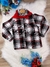 Camisa Xadrez Junino Preto Vermelho Branco C/ Lenço (3507BP) na internet