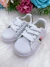 Tênis Infantil Branco e Ouro C/ Cadarço Meninas (8202BR) - comprar online