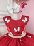 Vestido Infantil Marsala Jardim Das Borboletas Luxo Floral (1500MA) - loja online