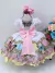 Vestido Infantil Jardim das Borboletas Encantado C/ Pérolas (1135BA) na internet
