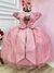 Imagem do Vestido Infantil Damas Honra Casamento Rose C/ Renda Pérola (2266RZ)