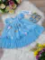 Vestido Infantil Bebê Azul Bebê Jardim Encantado Luxo (4547AZ) na internet