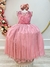 Imagem do Vestido Infantil Longo Rose C/ Renda e Pérolas Damas (4341RC)
