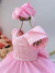 Imagem do Vestido Infantil Rosa Claro C/ Busto Nervura Festas Daminhas (5073RS)- 1 ao 12