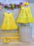 Vestido Infantil Amarelo Jardim Encantado C/ Renda Festa Luxo (4547AM) na internet