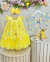 Vestido Infantil Amarelo Jardim Encantado C/ Renda Festa Luxo (4547AM) - comprar online