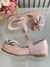 Sapatinho Nude Verniz Aplique de Lacinho Com Strass Luxo (0415ND) - comprar online