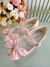 Sapatinho C/ Salto Rosa Verniz Aplique de Lacinho e Strass (2177RR) - comprar online