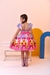 Imagem do Vestido Infantil Junino Luxo Xadrez Colorido Girassol (0115CL)