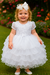 Vestido Infantil Branco Jardim Encantado Saia C/ Babados (4510BR) - comprar online