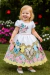 Vestido Infantil Jardim das Borboletas Encantado C/ Pérolas (1135BA) - comprar online