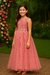Vestido Infantil Longo Rose C/ Renda e Pérolas Damas (4341RC) - comprar online