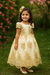 Vestido Infantil Marfim Com Renda Realeza Dourada Daminhas (2134MA) - comprar online