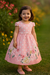 Vestido Infantil Rosa Bebê Florido Primavera Cinto Pérolas (1132RS) - comprar online