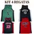 KIT 4 CAMISETA REGATA ESPORTIVA MASCULINA PARA ACADEMIA TREINO