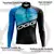 Camisa Ciclismo Masculina Manga Longa OGGI Azul Com Bolsos na internet